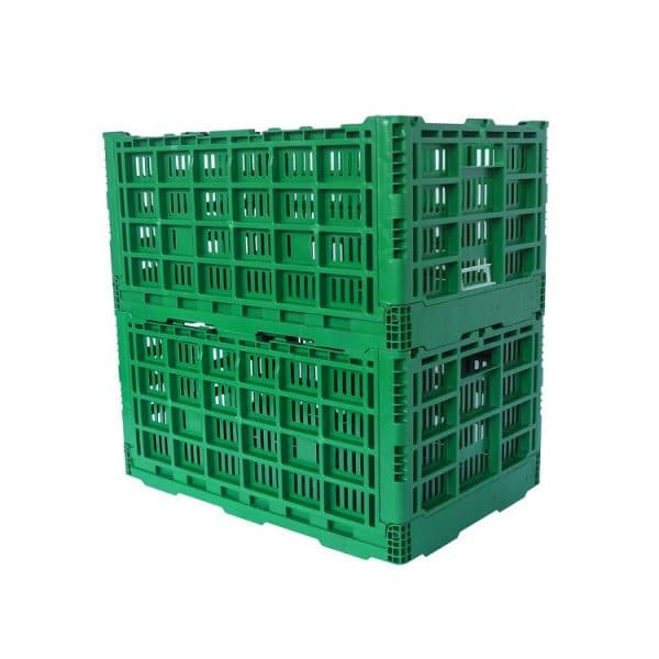 Collapsible plastic produce crates, produce containers wholesale