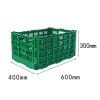 Collapsible plastic produce crates