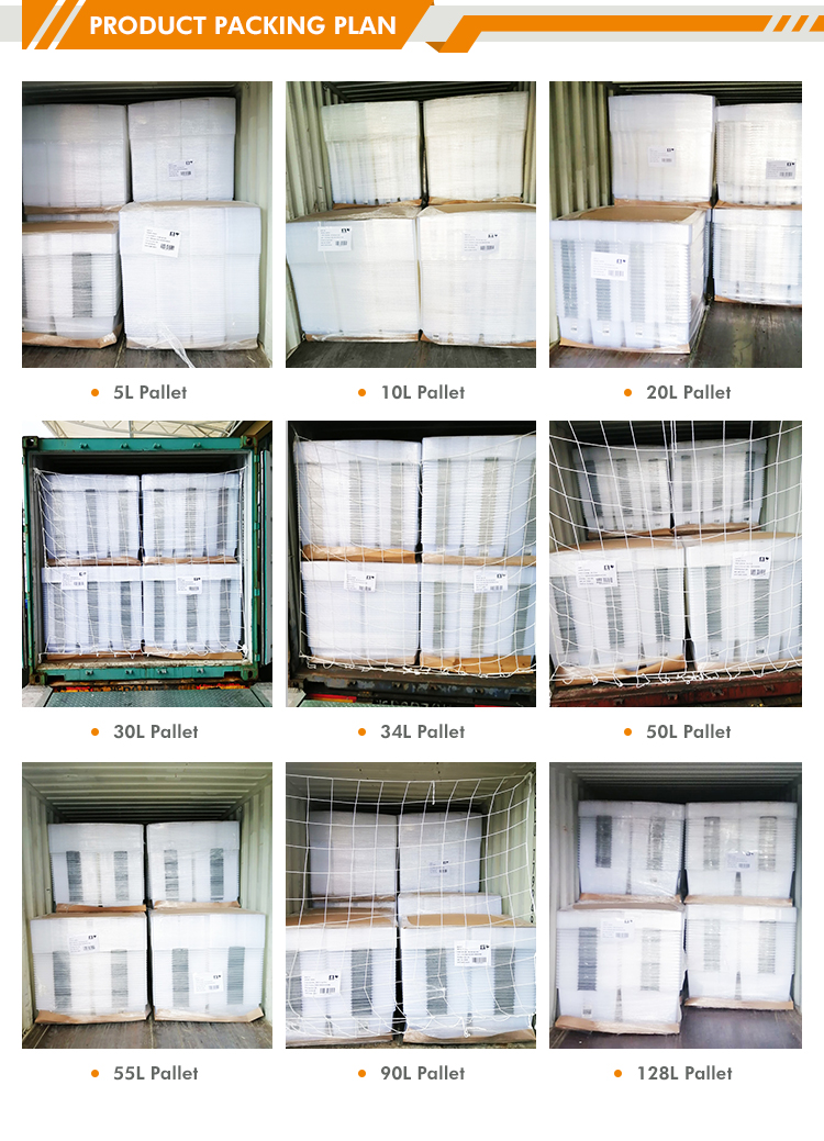 12L clear plastic containers shipping detail