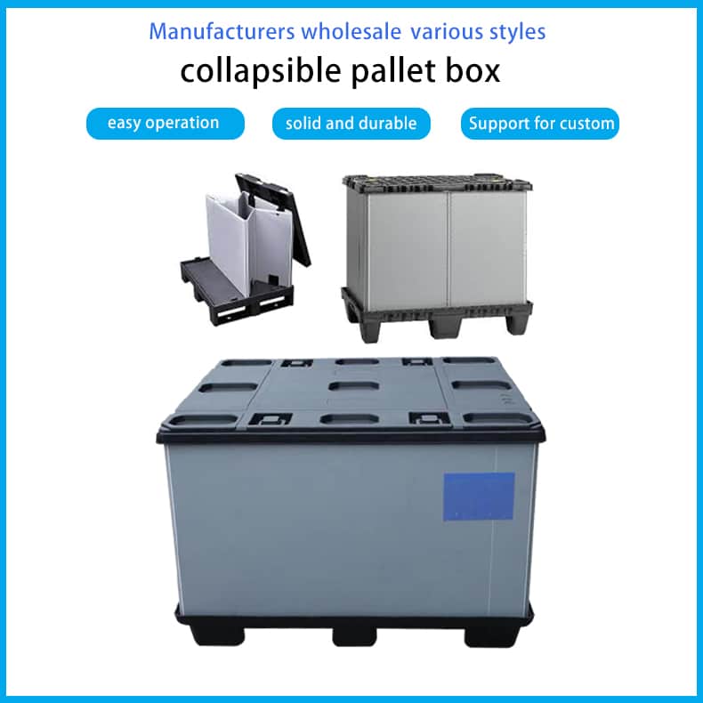 Collapsible plastic sleeves boxes for auto parts feature