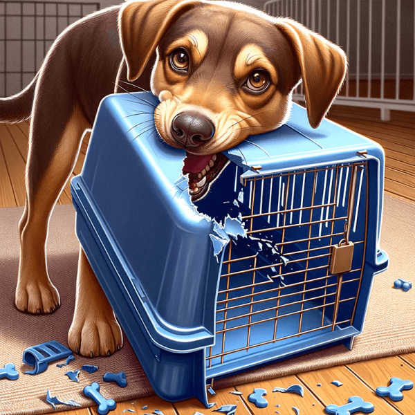 Can dogs chew through plastic crates?