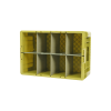 plastic crate with dividers​