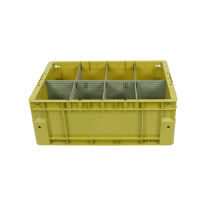 plastic crate with dividers​