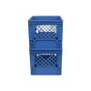 Solid plastic milk crates