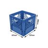 Solid plastic milk crates