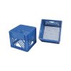 Solid plastic milk crates