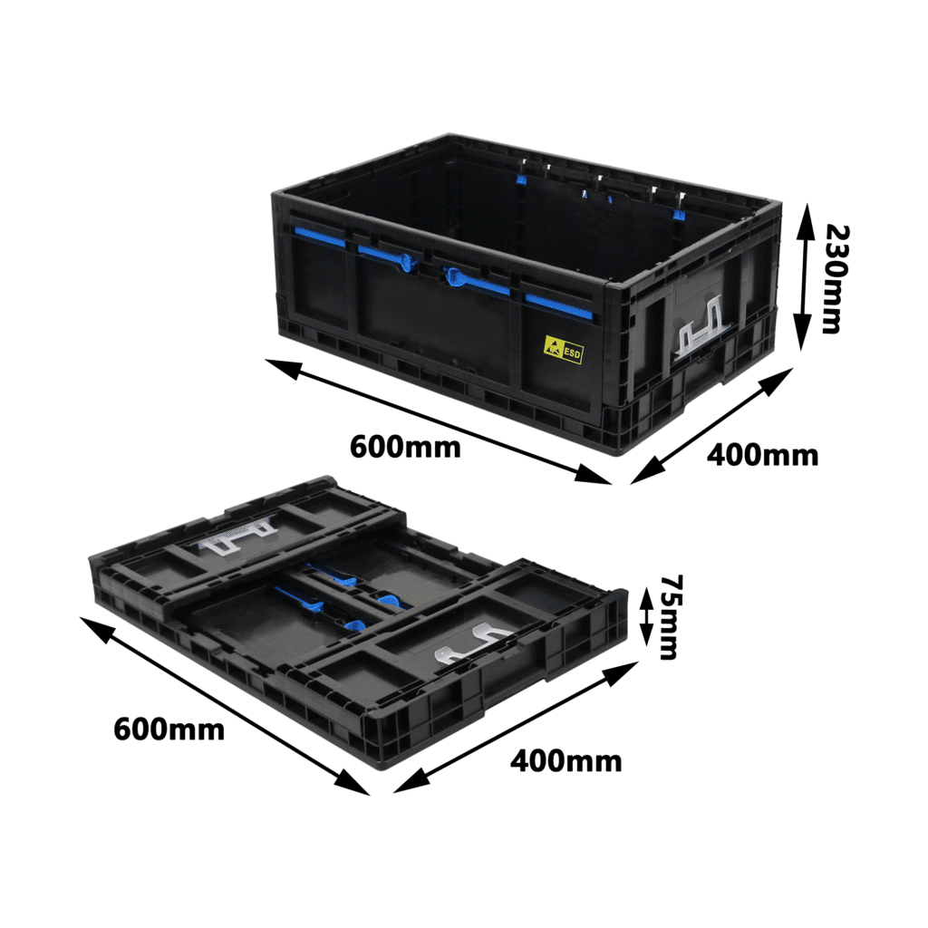 Collapsed Box Storage Collapsable Box, Collapsible Plastic Boxes, Collapsible Storage Boxes